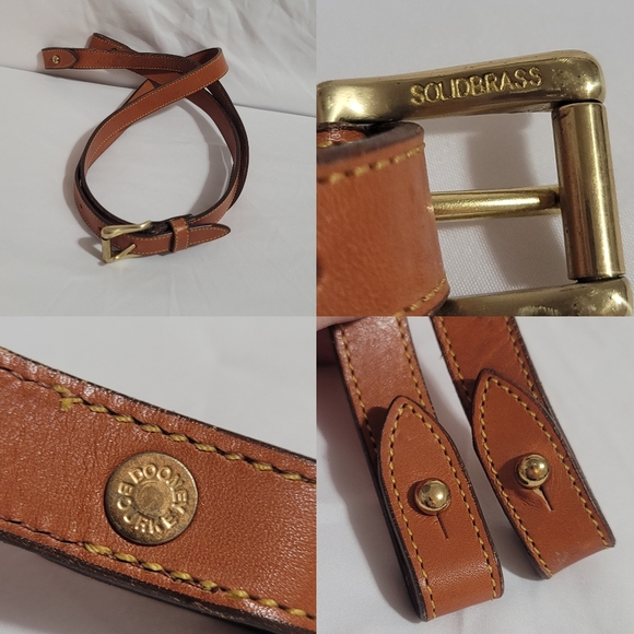 Dooney & Burke Rare Black & British Tan Vintage Shoulder Satchel - Picture 12 of 12